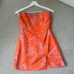 Orange and Pink mini dress